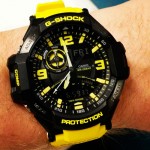 Обзор Casio G-Shock GA-1000: под крылом самолета.