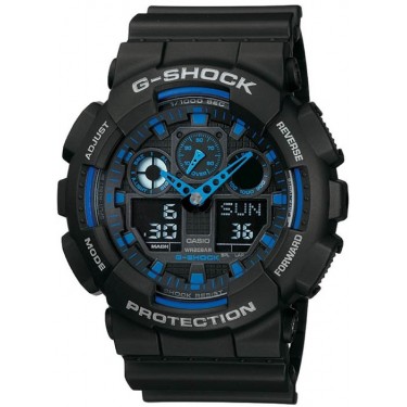 Мужские спортивные наручные часы Casio G-Shock GA-100-1A2